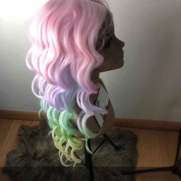 22” RAINBOW UNICORN BODY WAVY LACE FRONT *NEW*